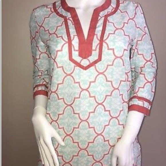 🚨SALE J.Crew Womens Tunic Blouse Aqua Blue - Picture 4 of 8